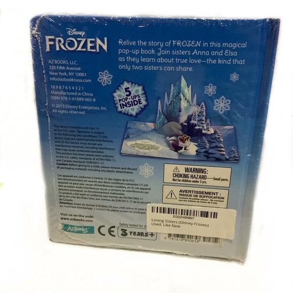 Disney Frozen Pop Up Book Loving Sisters Cartoon NEW in Sealed Packaging NWT - Picture 4 of 11